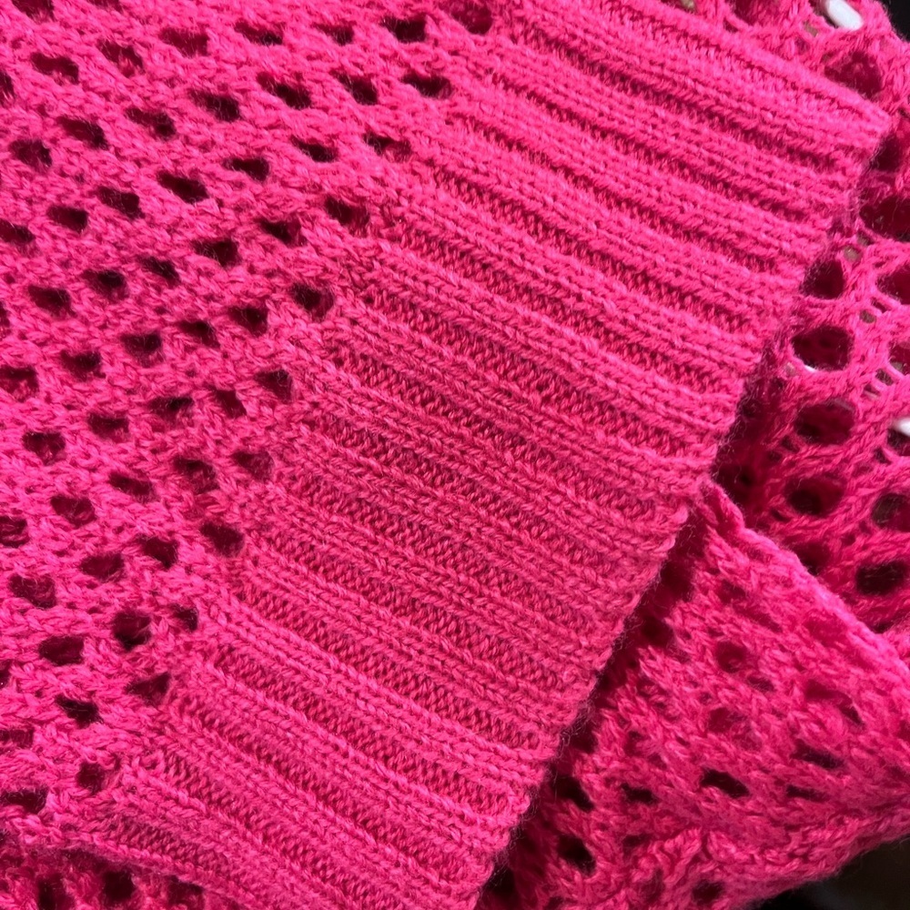 Pink Crew Neck Skirt with Contemporary Design - Picture 4 of 4